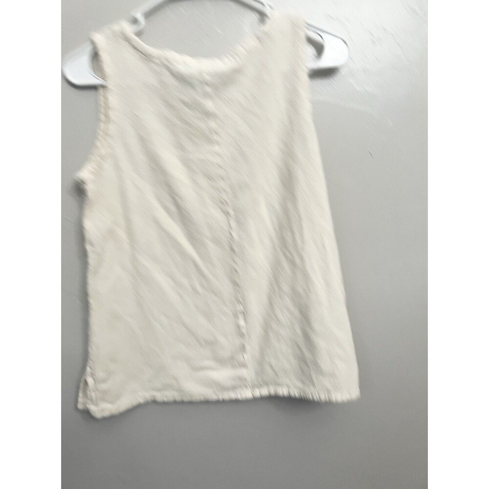 Oh My Gauze Top Size 1 Cream 100% Cotton Boxy Tank Shirt Small Medium Shirt - Picture 5 of 5